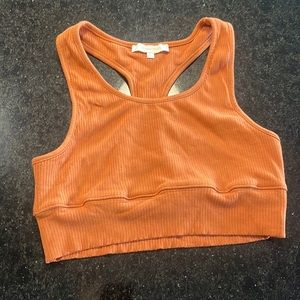 Orange women’s size L bralette.